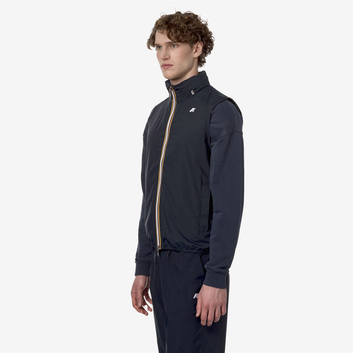 VALEN STRETCH DOT - Jackets - Vest - MAN - BLUE DEPTH