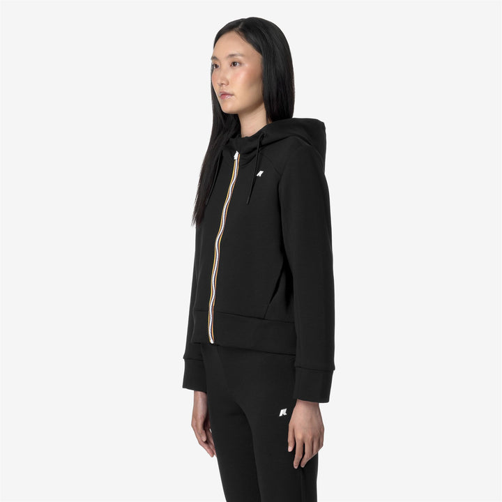 DIVINE LIGHT SPACER - Fleece - Jacket - WOMAN - BLACK PURE