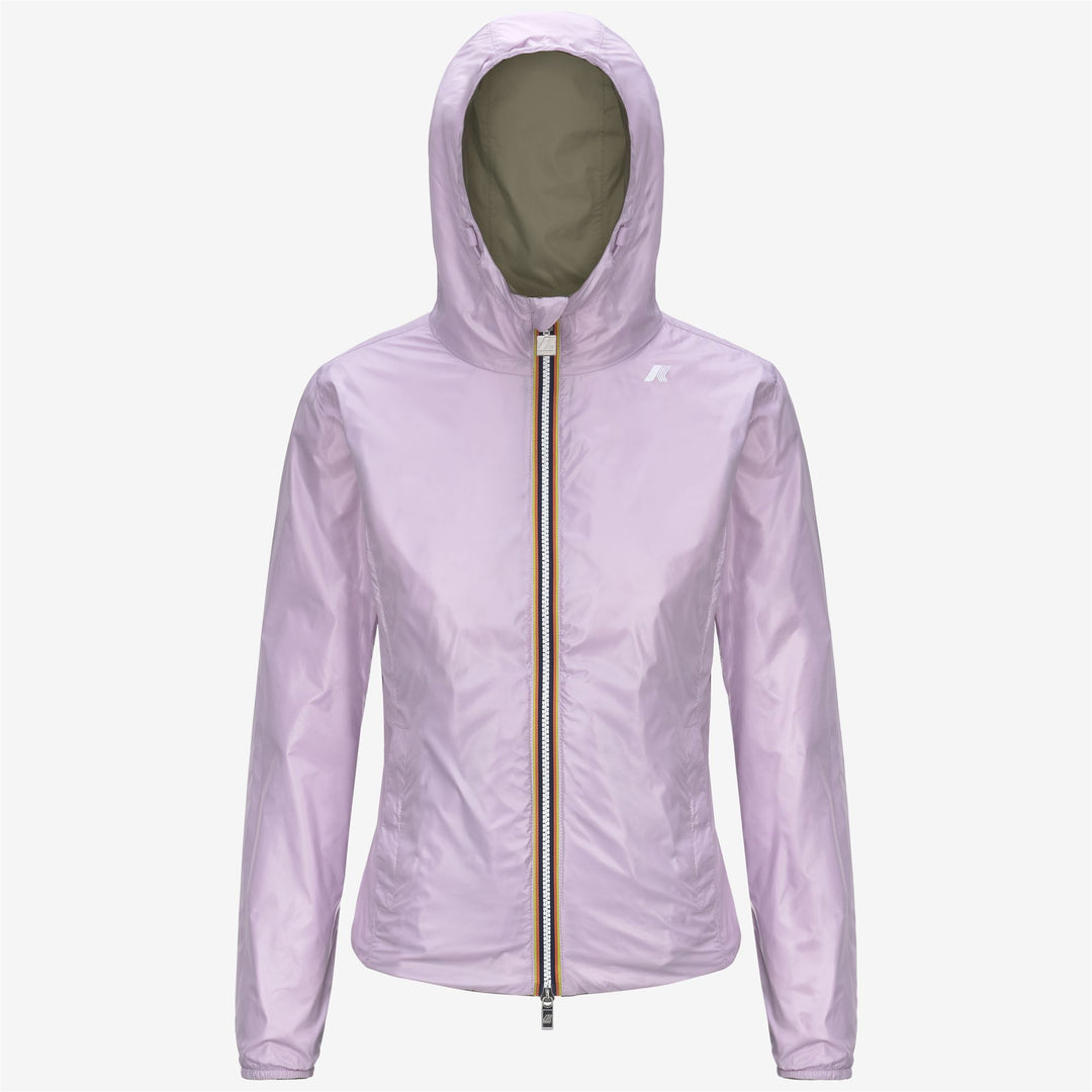 LILY PLUS.2 REVERSIBLE - Jackets - Short - WOMAN - GREEN LICHEN-VIOLET LT LILAC