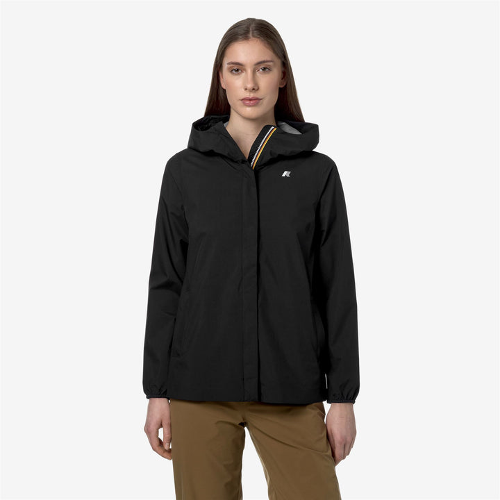 MARGUERITE STRETCH DOT - Jackets - Mid - WOMAN - BLACK PURE