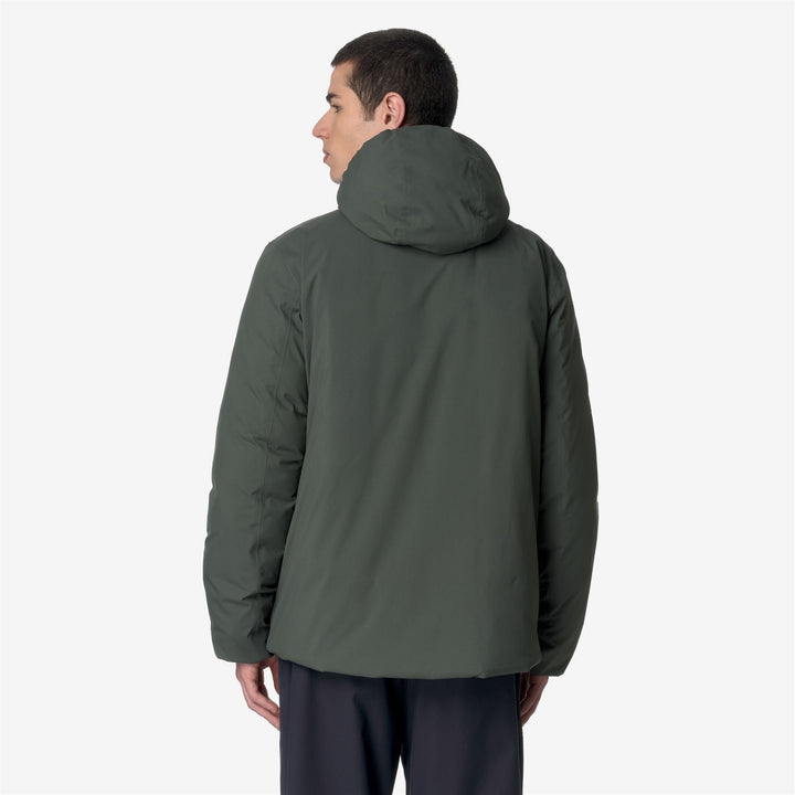 JACK ST THERMO REVERSIBLE - Jackets - Short - MAN - GREEN BLACKISH-BLACK PURE