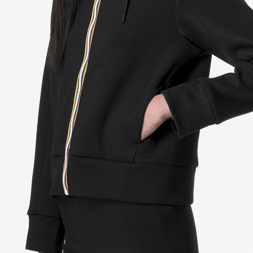 DIVINE LIGHT SPACER - Fleece - Jacket - WOMAN - BLACK PURE