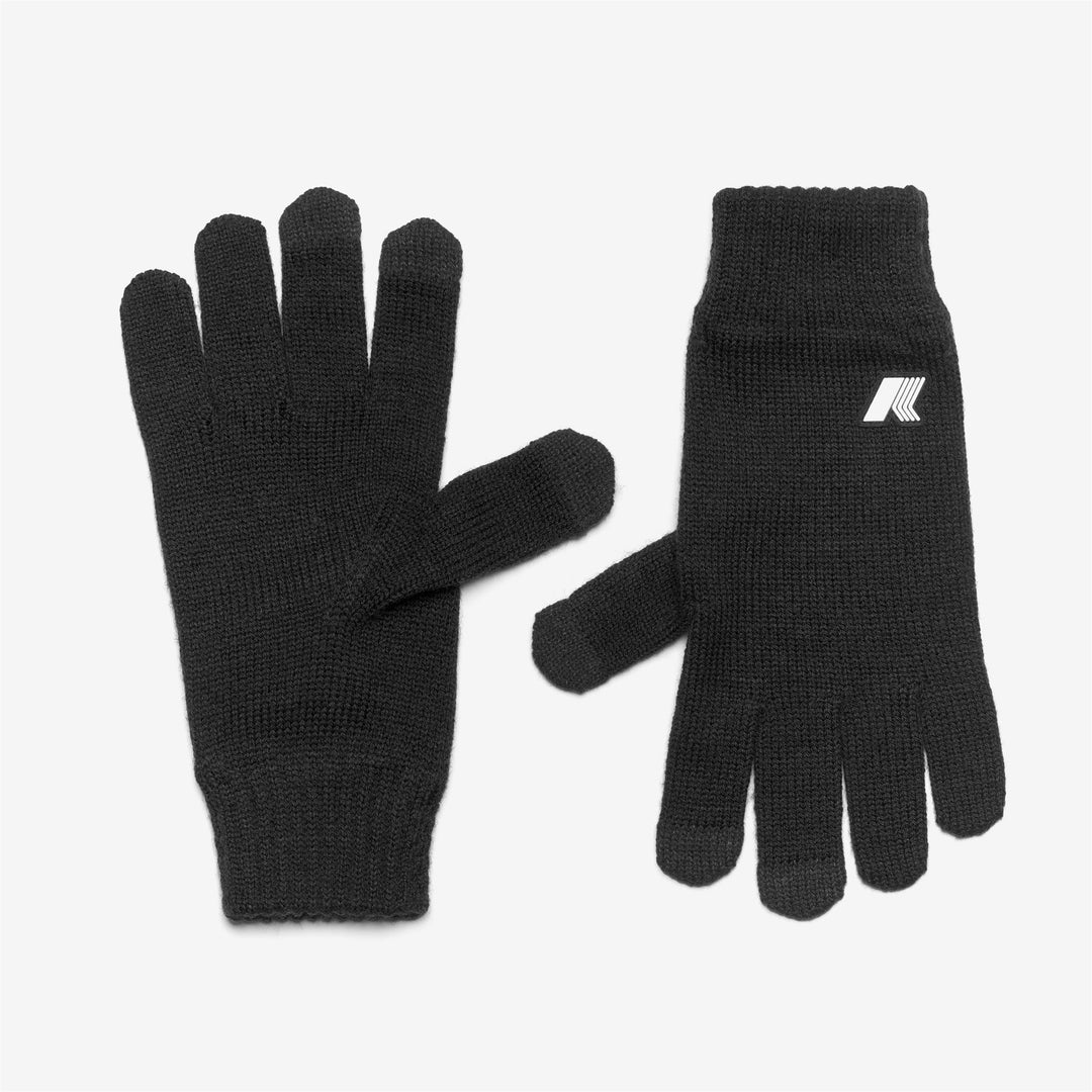 ALFRED CARDIGAN STITCH WOOL - Gloves - Glove - UNISEX - BLACK PURE MELANGE