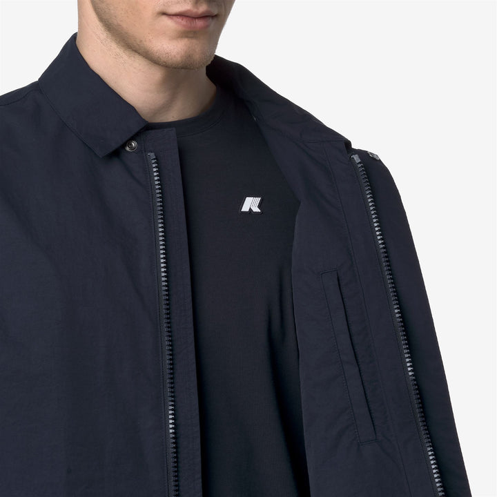 KENLEY COTTON NYLON - Jackets - 3/4 LENGTH - MAN - BLUE DEPTH