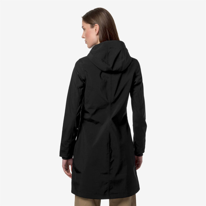 STEPHY BONDED JERSEY - Jackets - 3/4 LENGTH - WOMAN - BLACK PURE