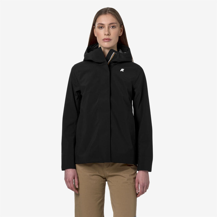 MADALINA BONDED JERSEY - Jackets - Mid - WOMAN - BLACK PURE