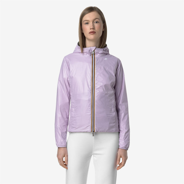 LILY PLUS.2 REVERSIBLE - Jackets - Short - WOMAN - GREEN LICHEN-VIOLET LT LILAC