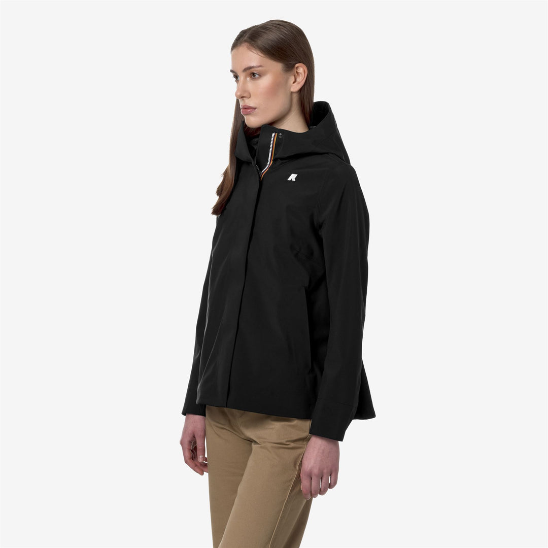 MADALINA BONDED JERSEY - Jackets - Mid - WOMAN - BLACK PURE