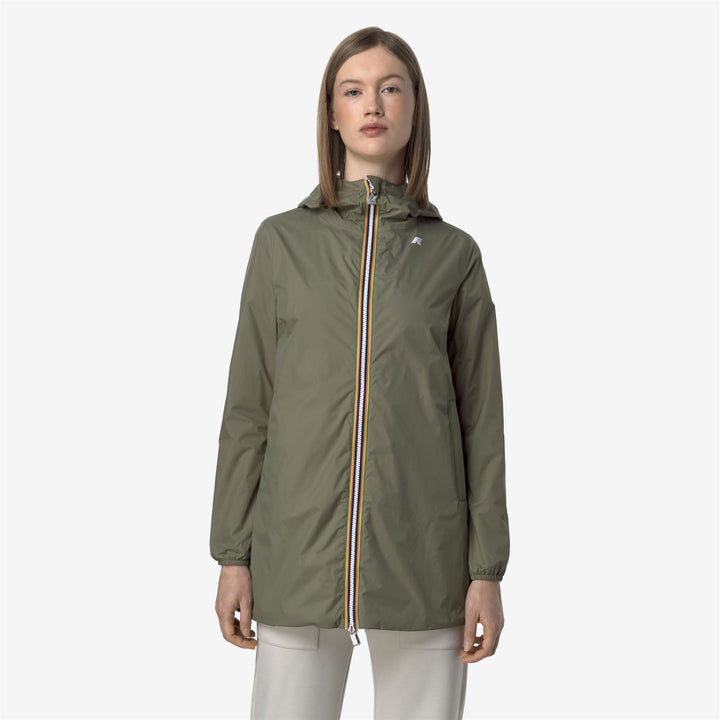 SOPHIE PLUS.2 REVERSIBLE - Jackets - Mid - WOMAN - GREEN LICHEN-BEIGE LT