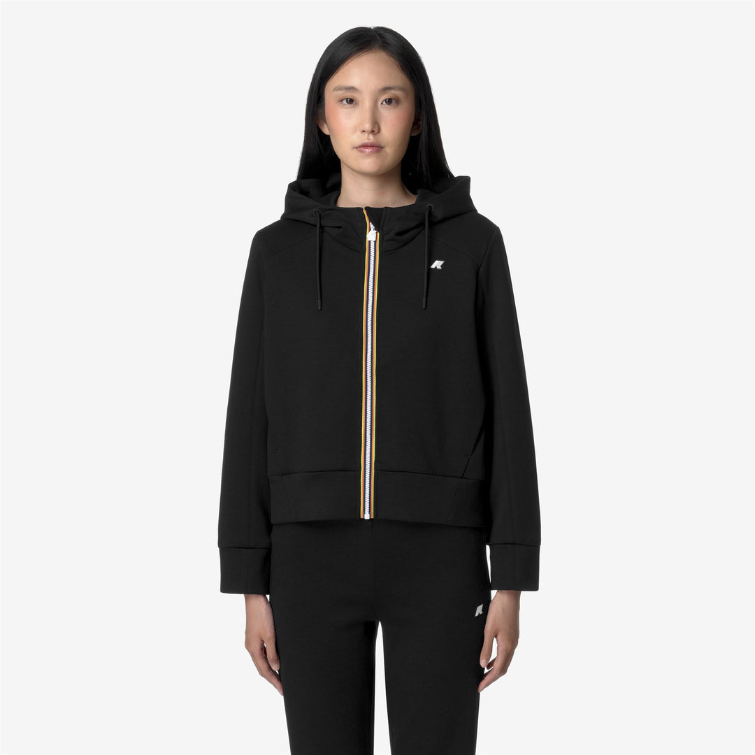 DIVINE LIGHT SPACER - Fleece - Jacket - WOMAN - BLACK PURE